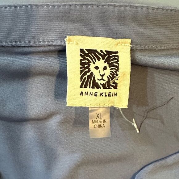 Anne Klein Blue Women's Top with Zipper Detail Size XL - Picture 8 of 9